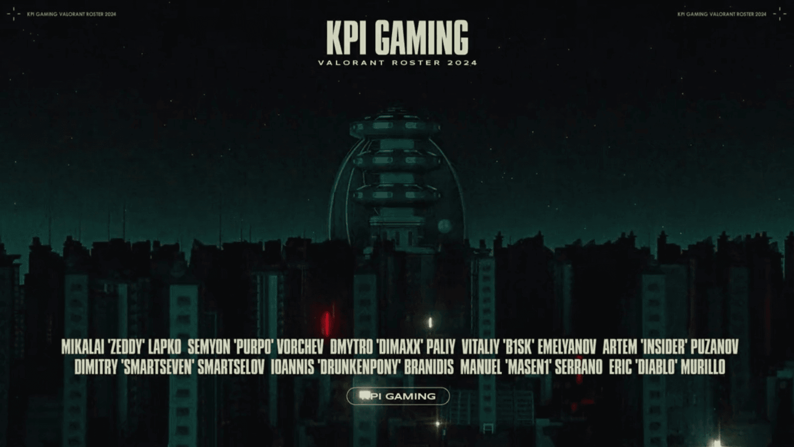 KPI Gaming presenta su roster de 2024